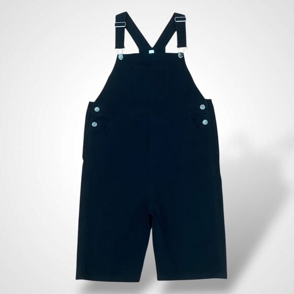 BP. Black Overall Shorts Bib Denim Girls Size 16 Romper Jumpsuit - Picture 1 of 11